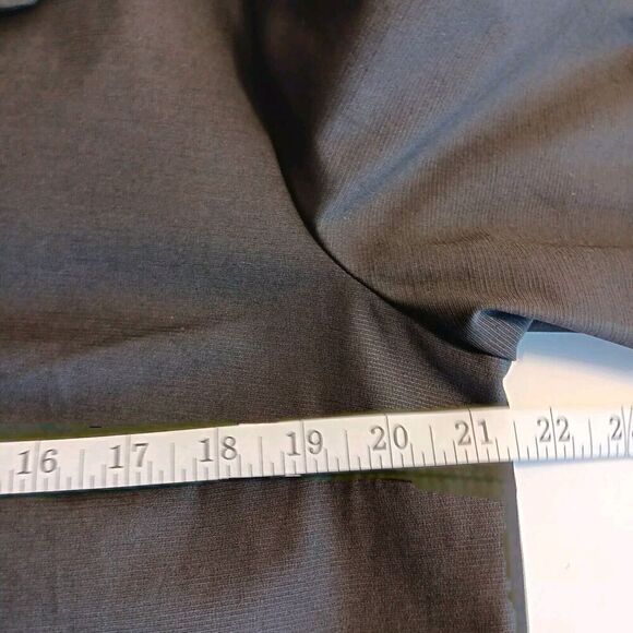 RQT Black Size Petite M Button Up Cotton Blend Blazer with 3/4" Pleated Sleeves - Picture 9 of 11